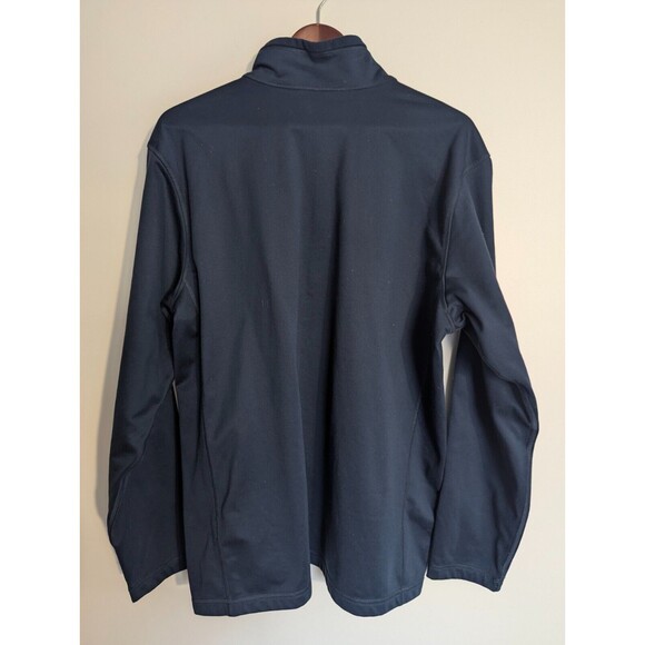 Northface Quarter Zip Fleece Lined Jacket XL Extra Large Mens Dark Blue - Picture 2 of 12